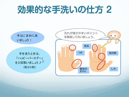 効果的な手洗いの仕方2